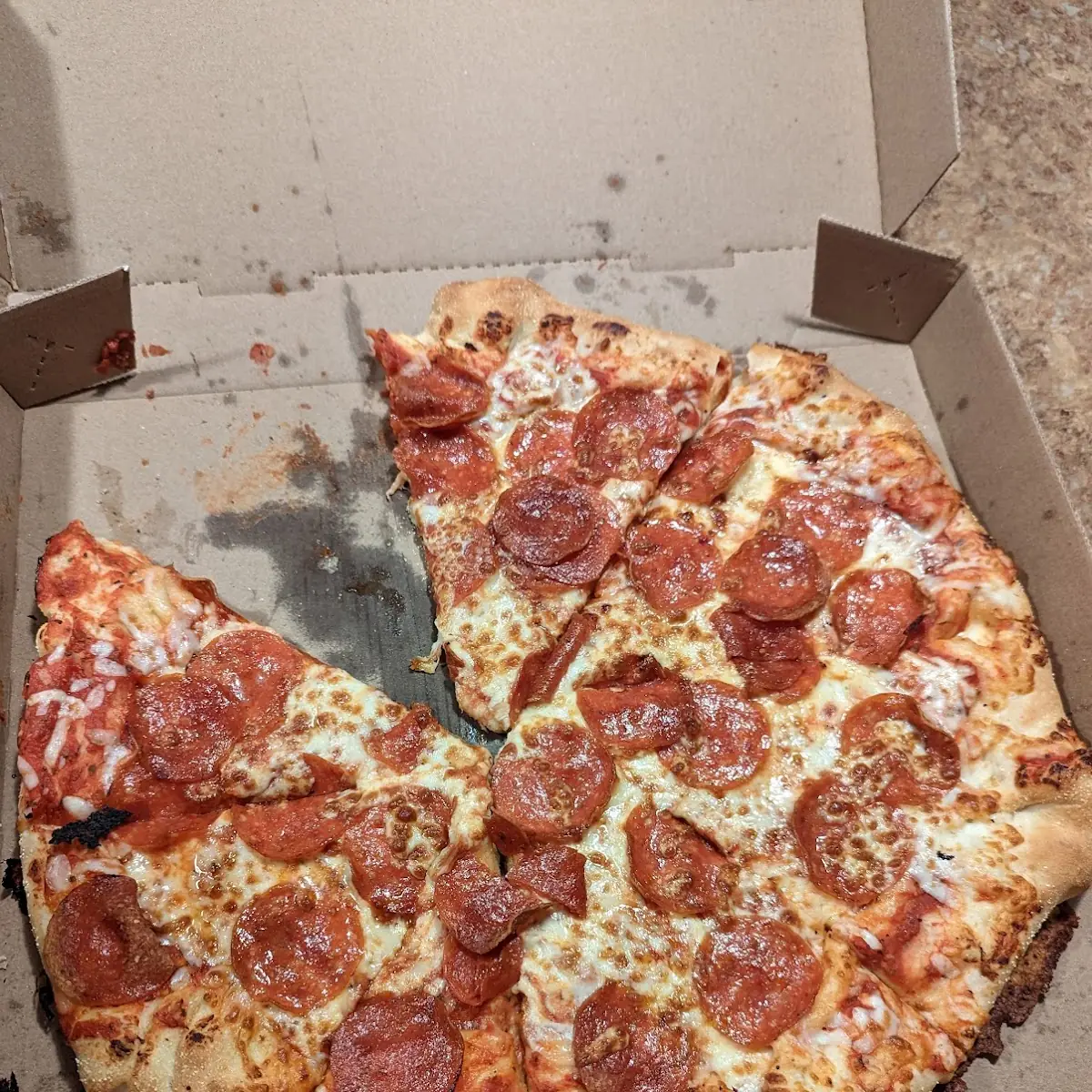 Mixture of Different Pizza Slices