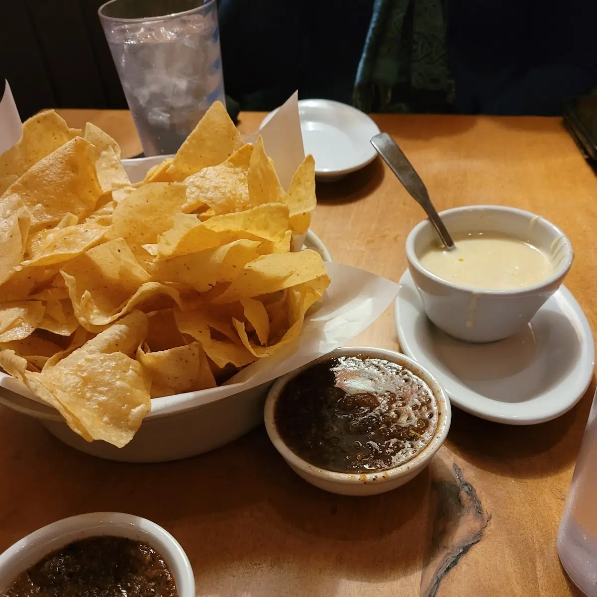 Chips and Salsa with Queso Blanco