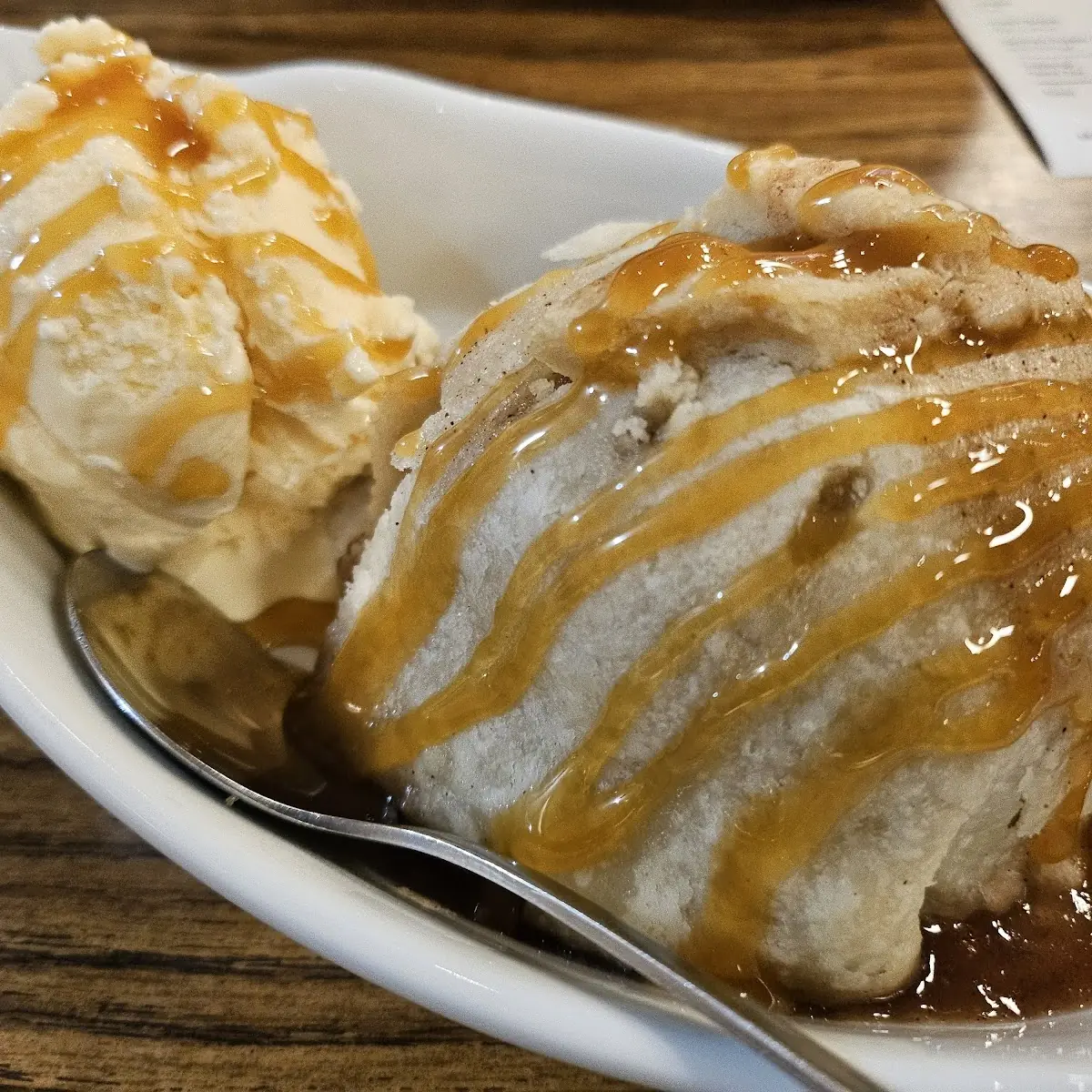 Bread Pudding and Ice Cream