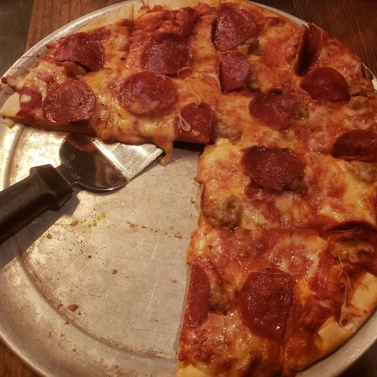 Sausage and Pepperoni Pizza