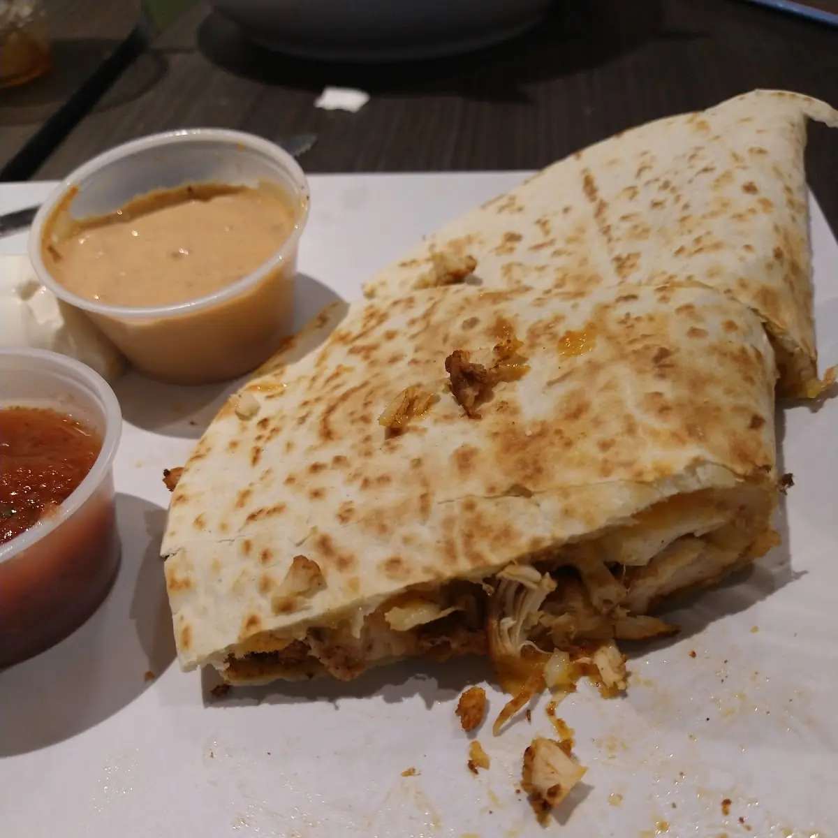 Three Cheese Chicken Quesadilla