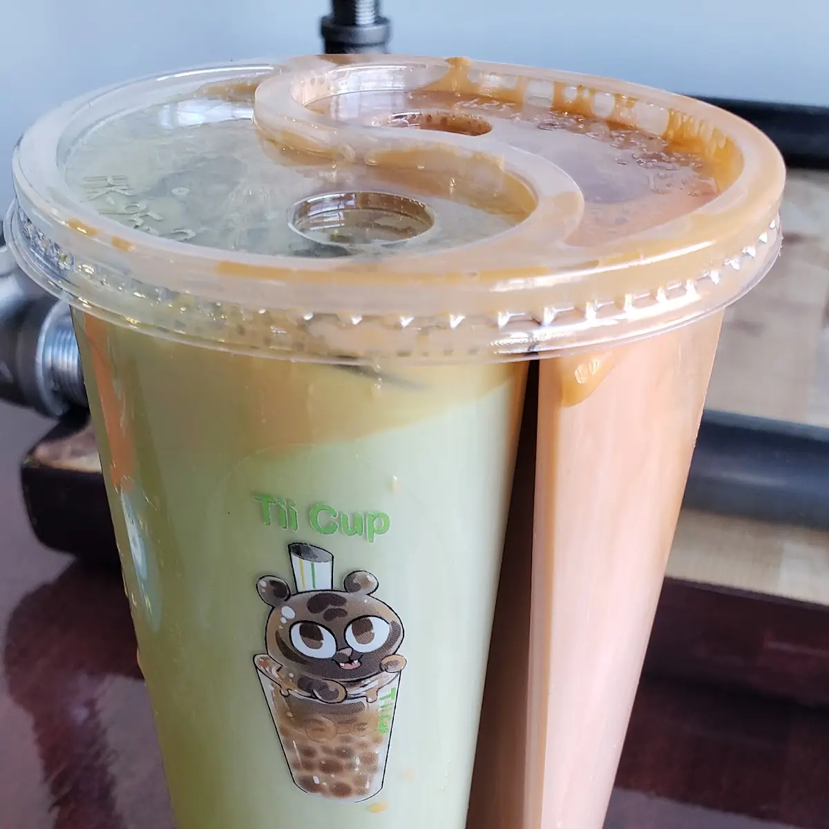 Thai Tea with Boba Pearls