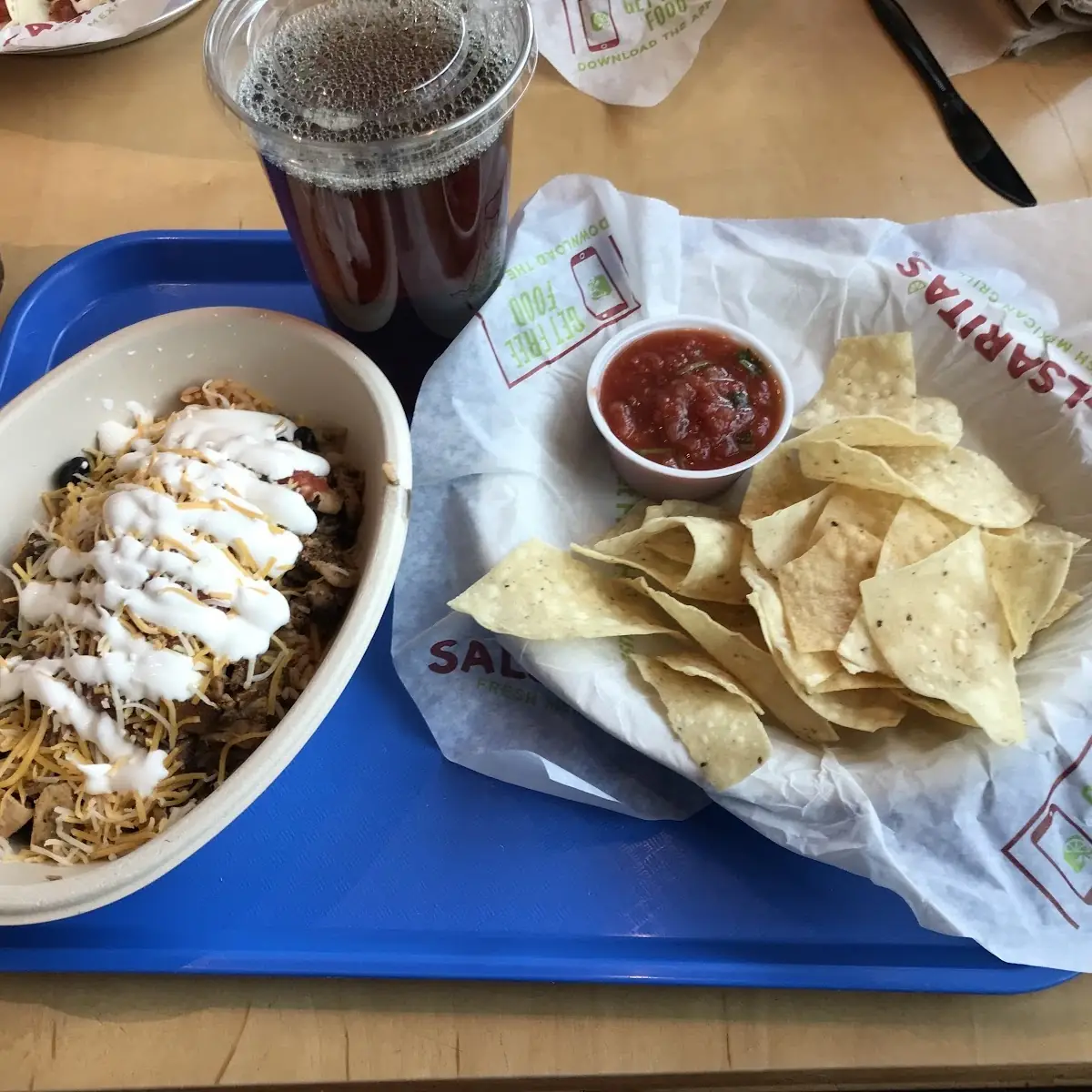 Chicken Bowl Chip and Salsa
