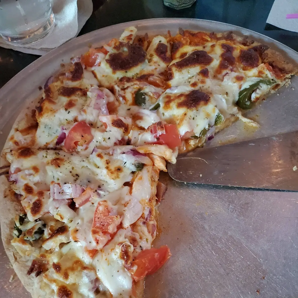 Buffalo Chicken Pizza with Cauliflower Crust