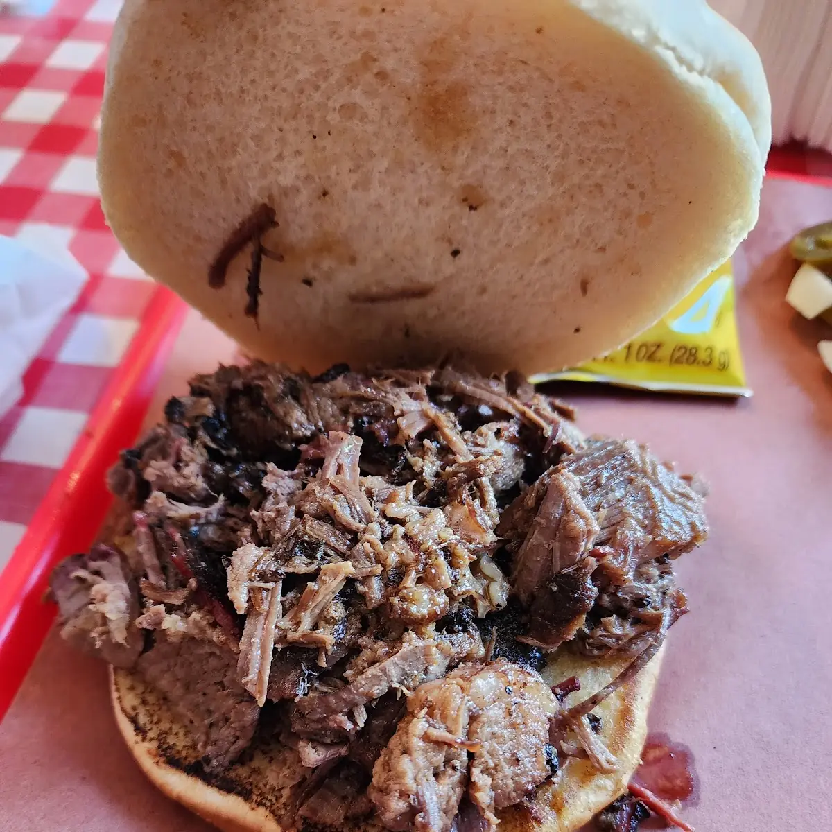 Sliced Brisket Sandwich