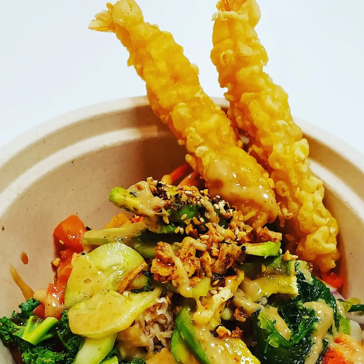 Poké Bowl with Tempura Shrimp