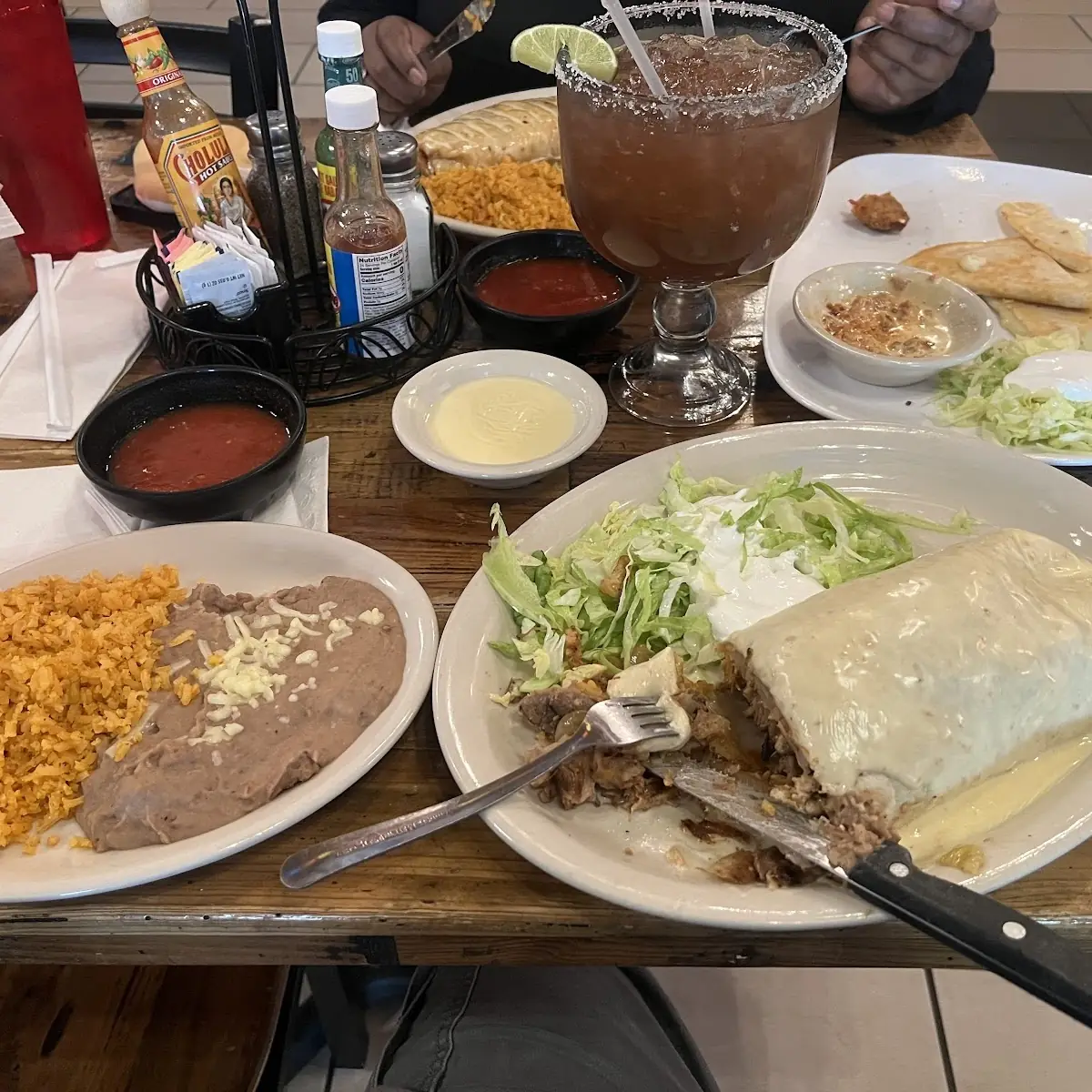 Enchilada with Rice & Beans