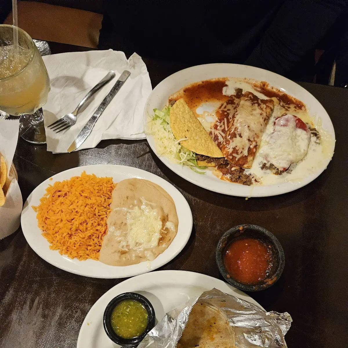 Bean Burrito 1 Cheese Enchilada