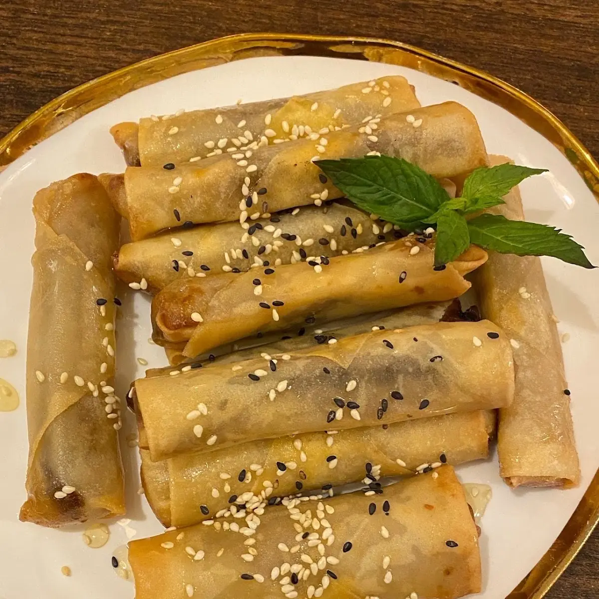 Fried Sweet Banana Egg Rolls