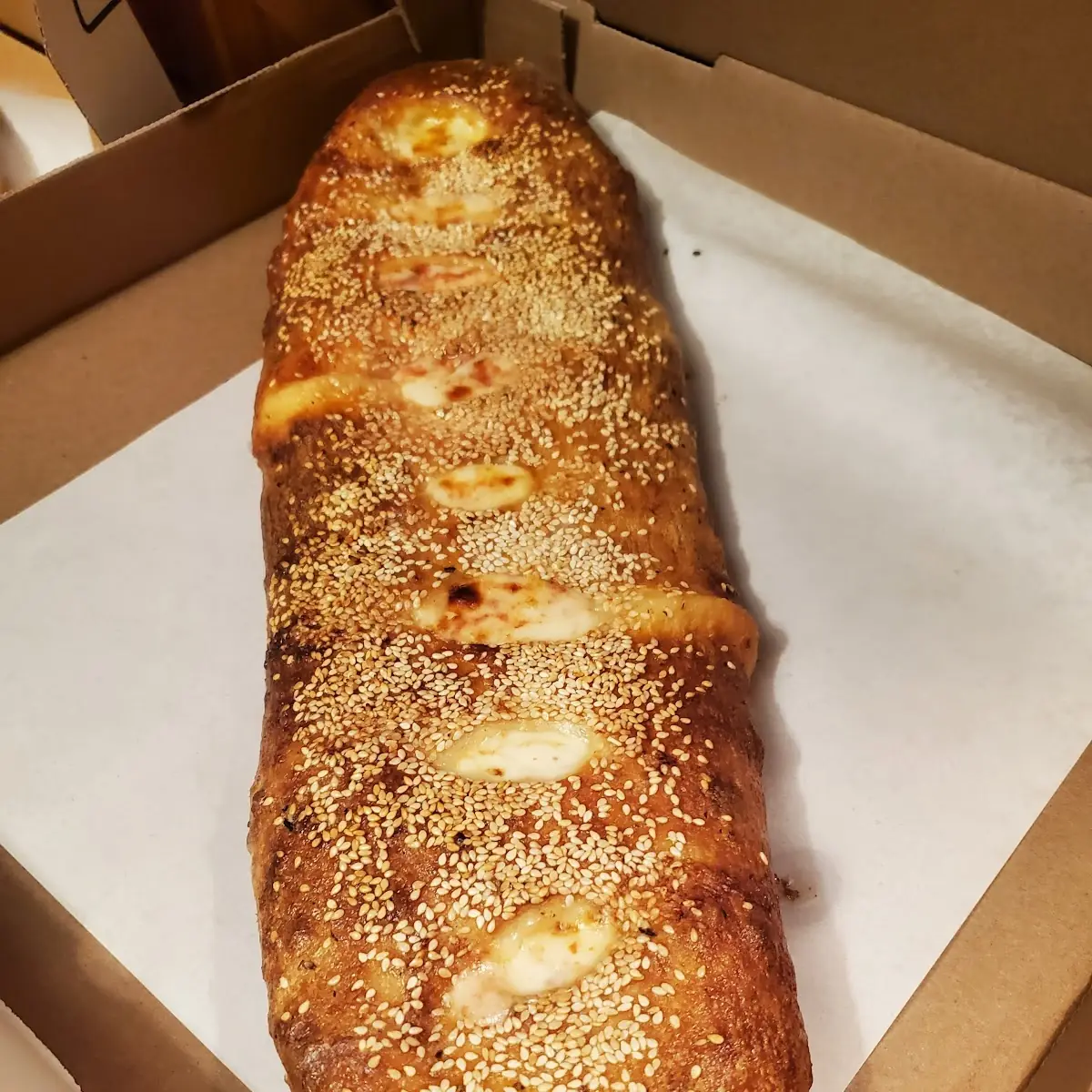 Buffalo Chicken Cheese Steak Stromboli