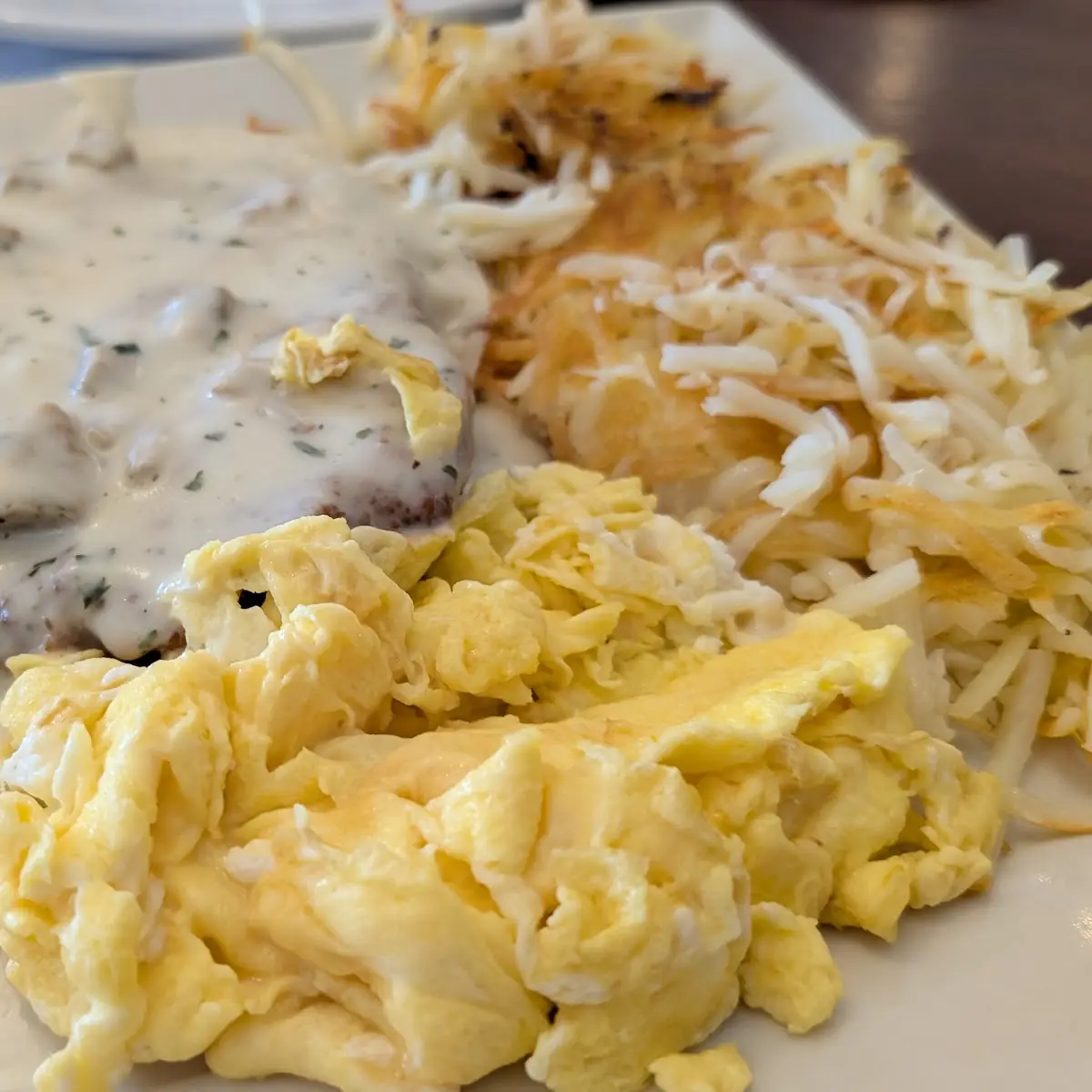 Country Fried Steak and Eggs