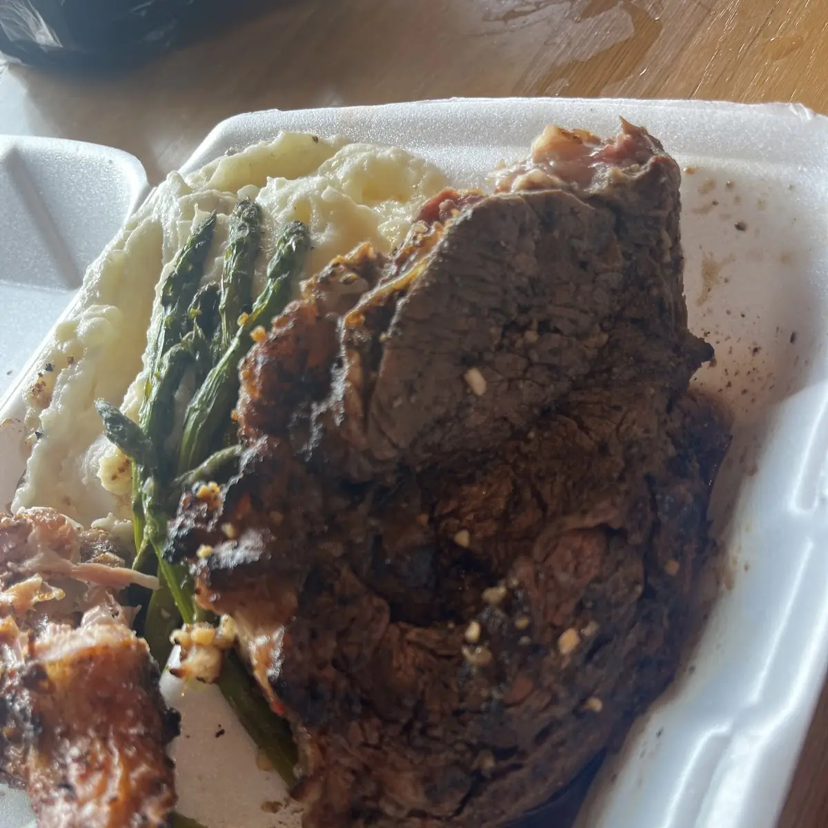 BBQ Chicken Asparagus Steak