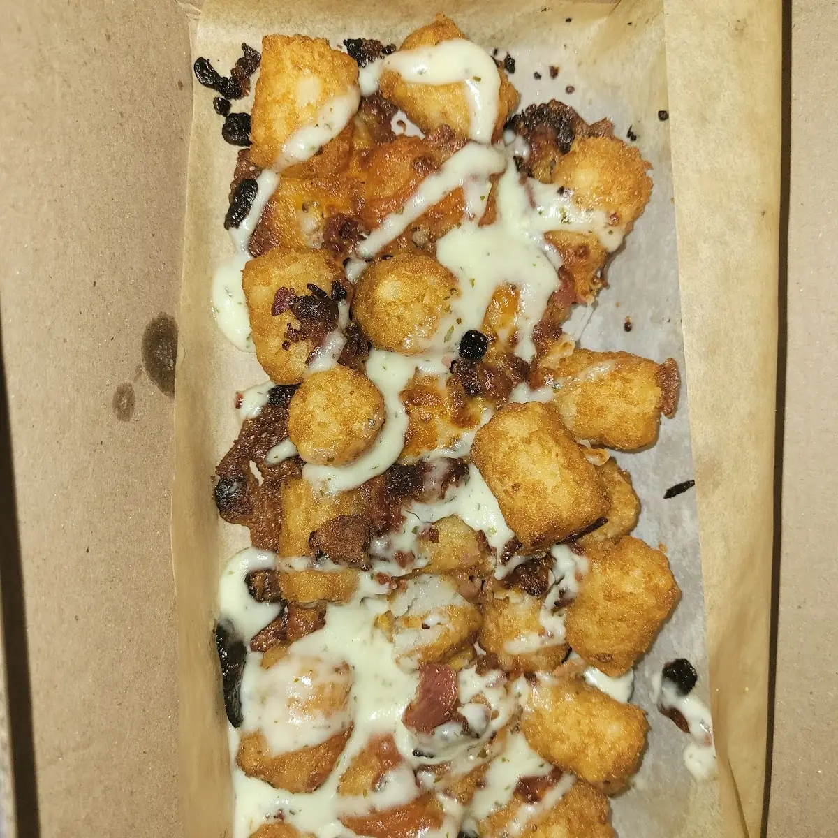 Cheddar Bacon Loaded Tots Dominos