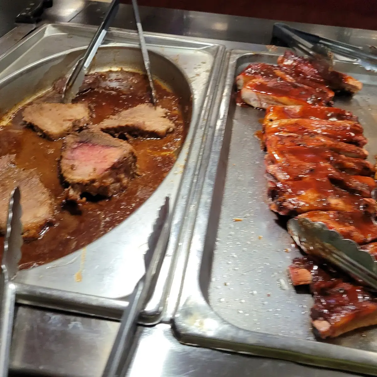 Roast Beef and BBQ Ribs