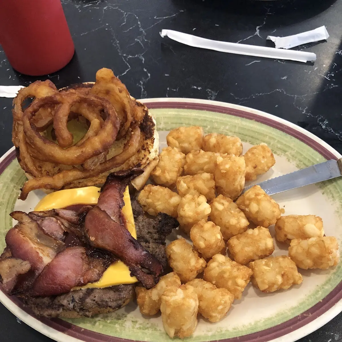 Bacon Cheeseburger with Tots