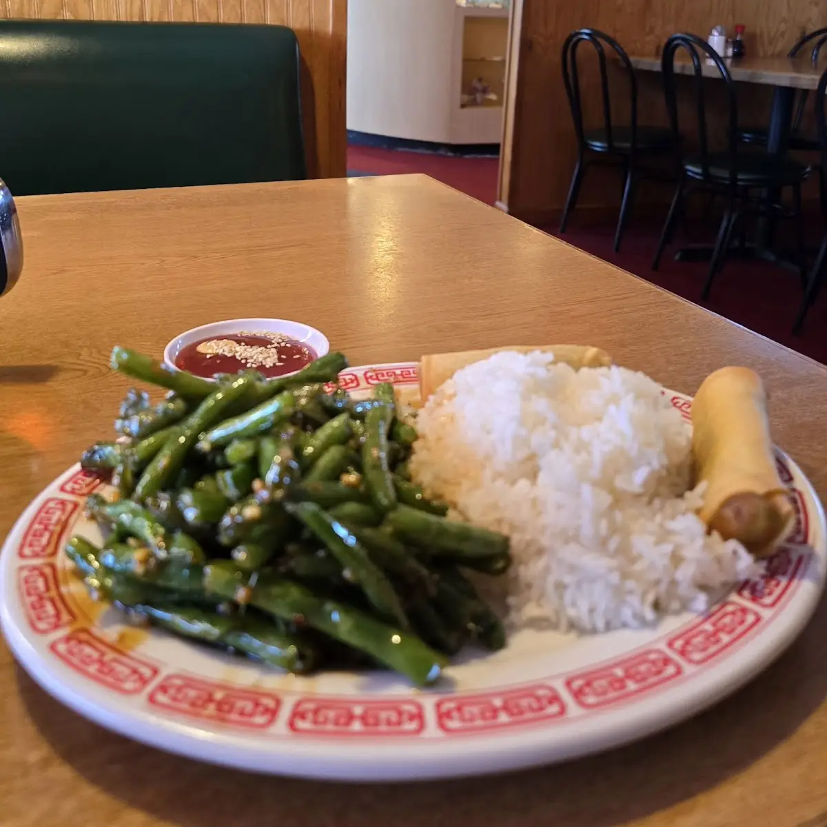 Sauteed String Beans and Rice