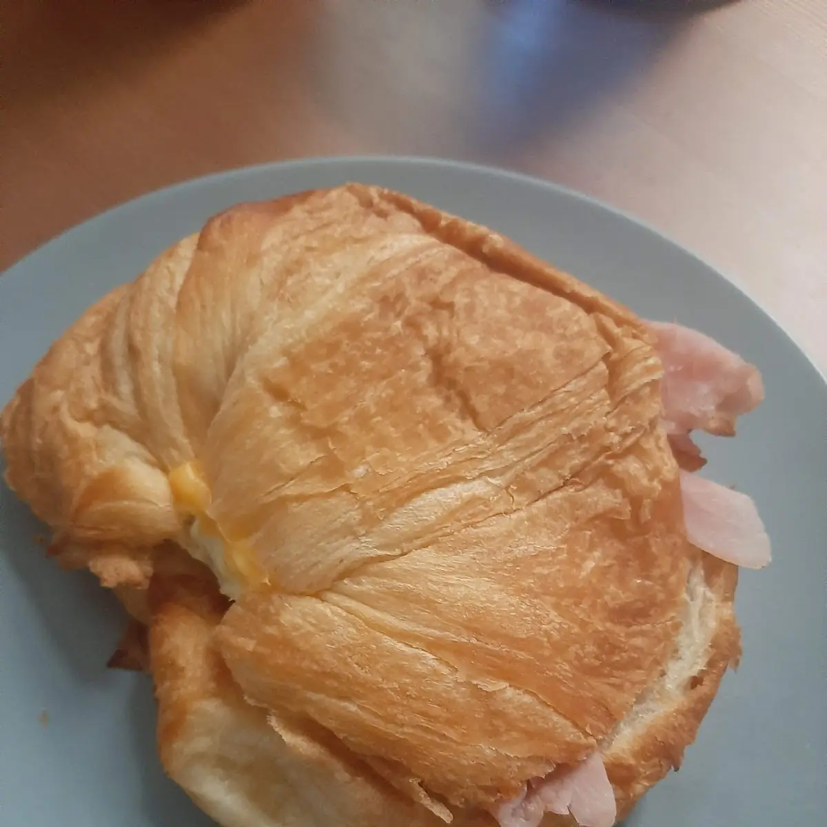 Ham Egg and Cheese Croissant