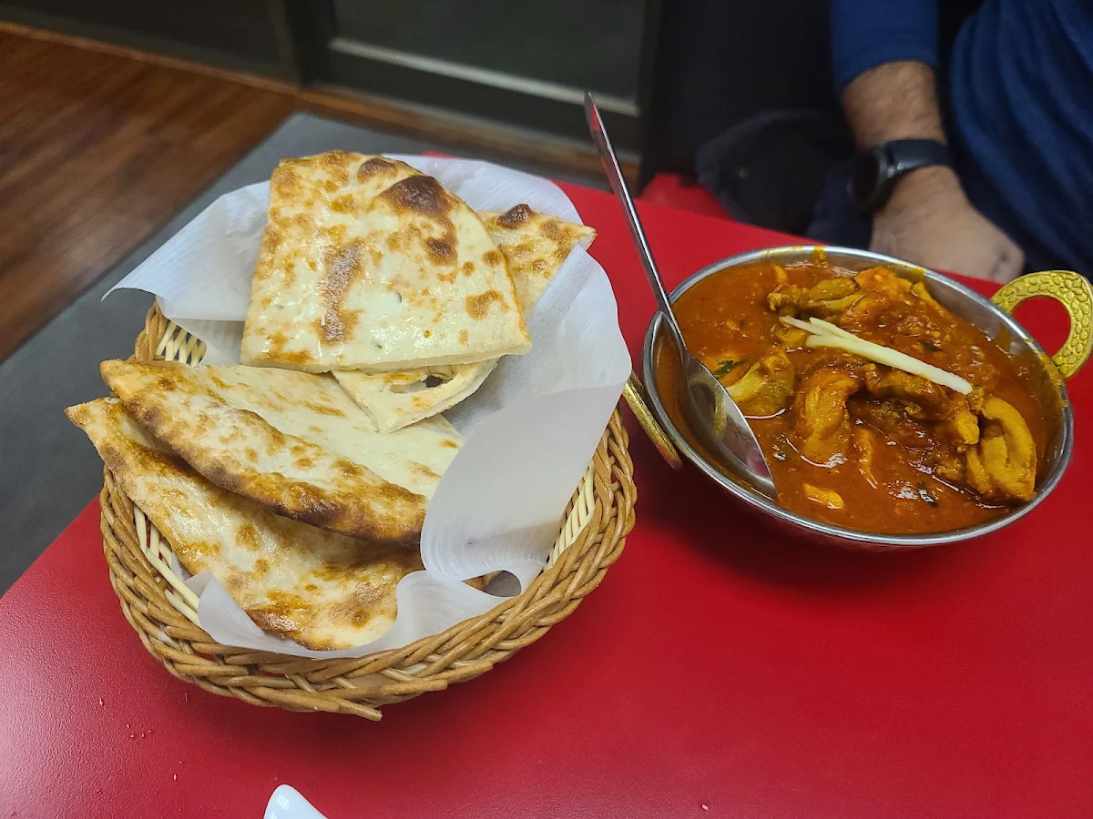 Lamb Curry with Garlic Naan