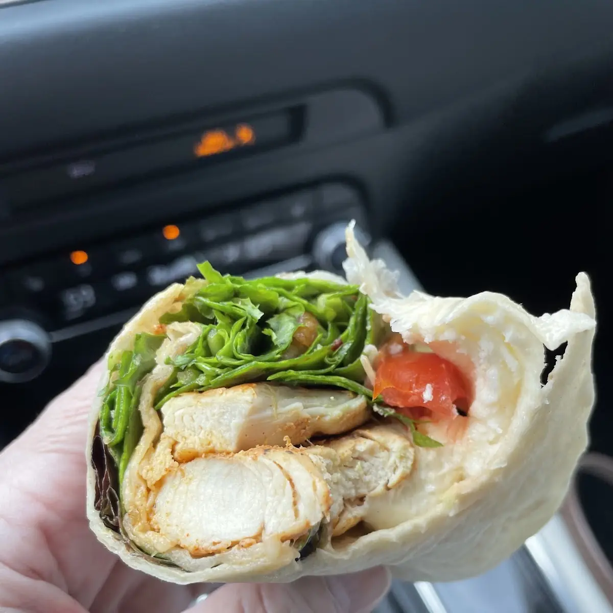 Chicken Hummus Wrap