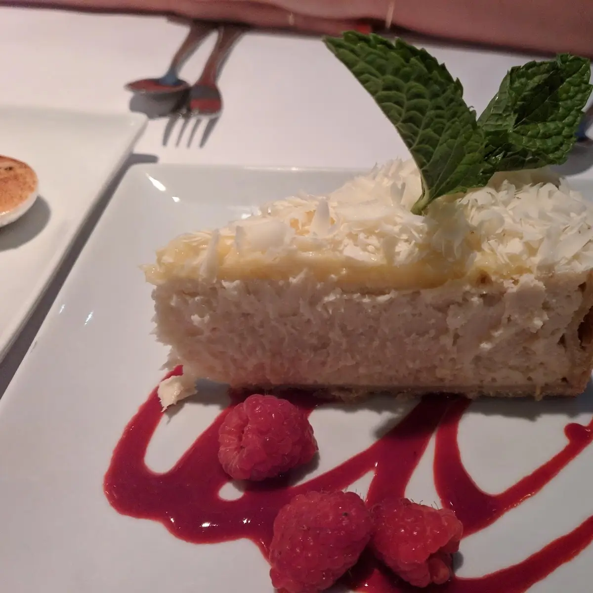 Lemon White Chocolate Cheesecake