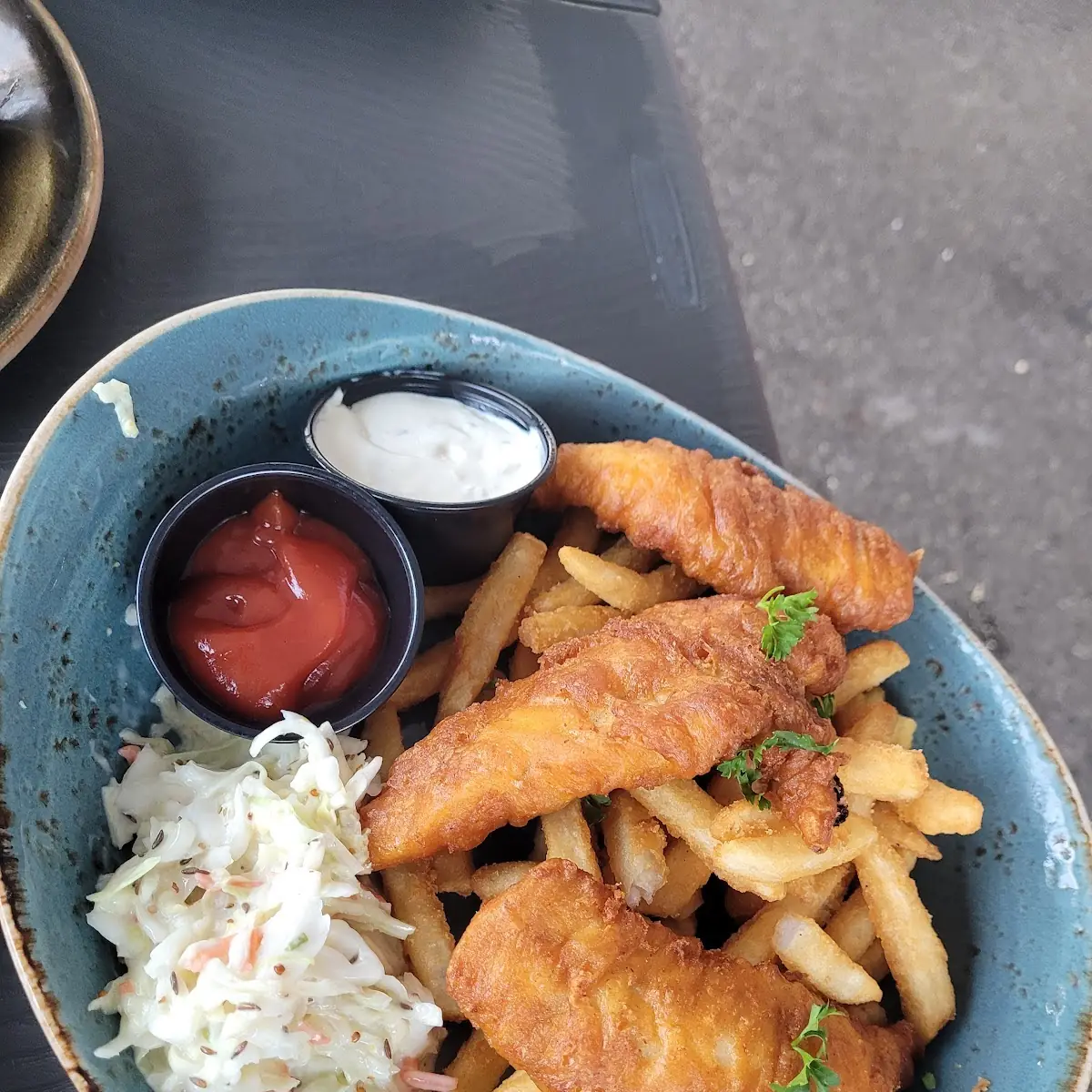 Fish and Chips Crab Cakes