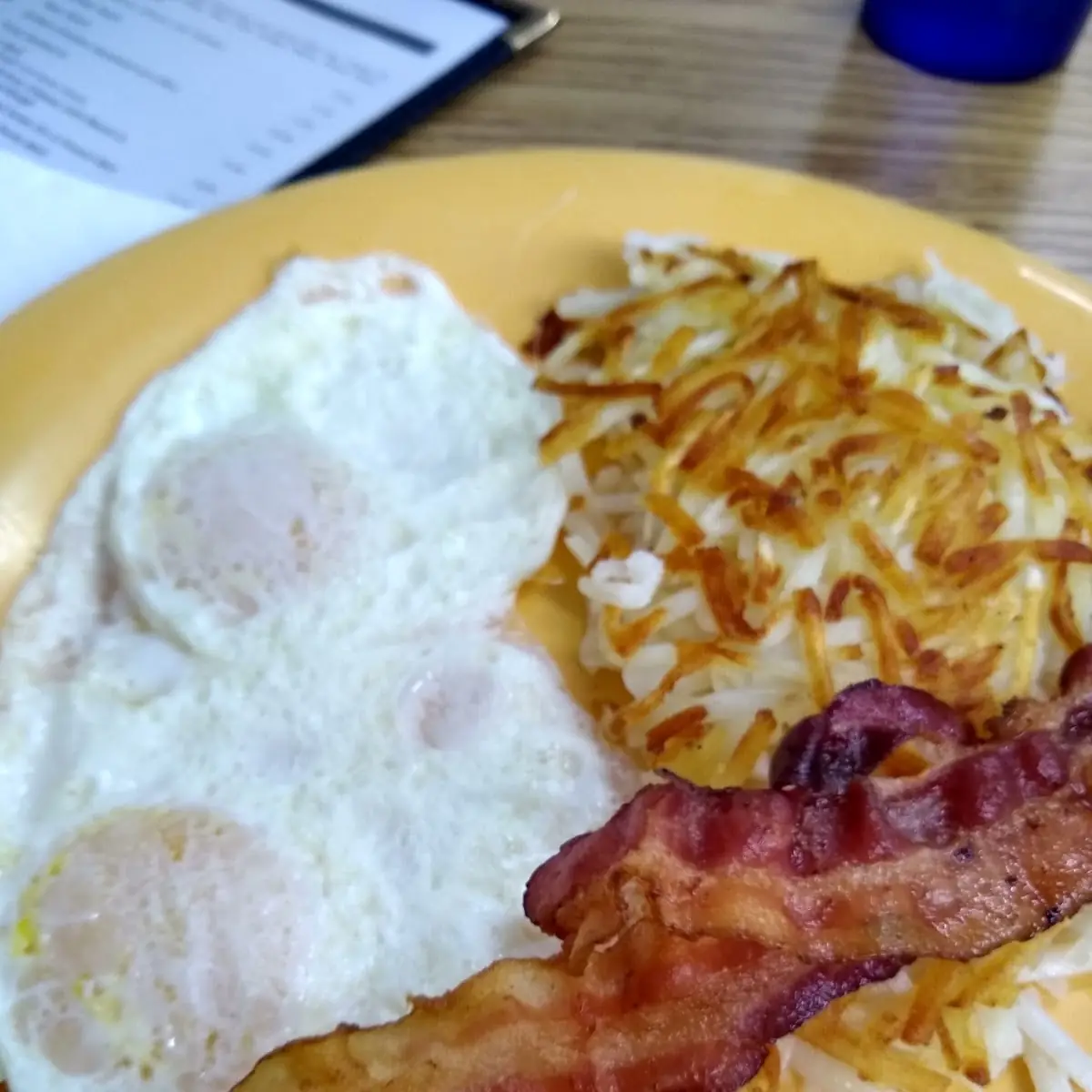 Two Eggs Hash Browns and Two Pieces Of