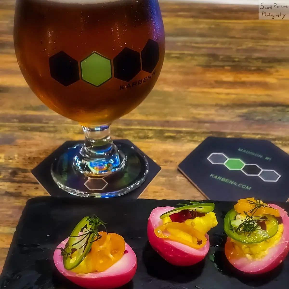 Pickled Beet Deviled Eggs