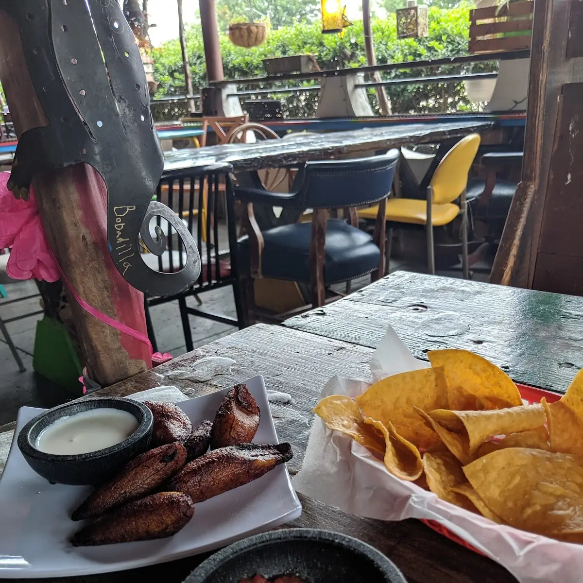 Chips and Salsa and Sweet Plantains