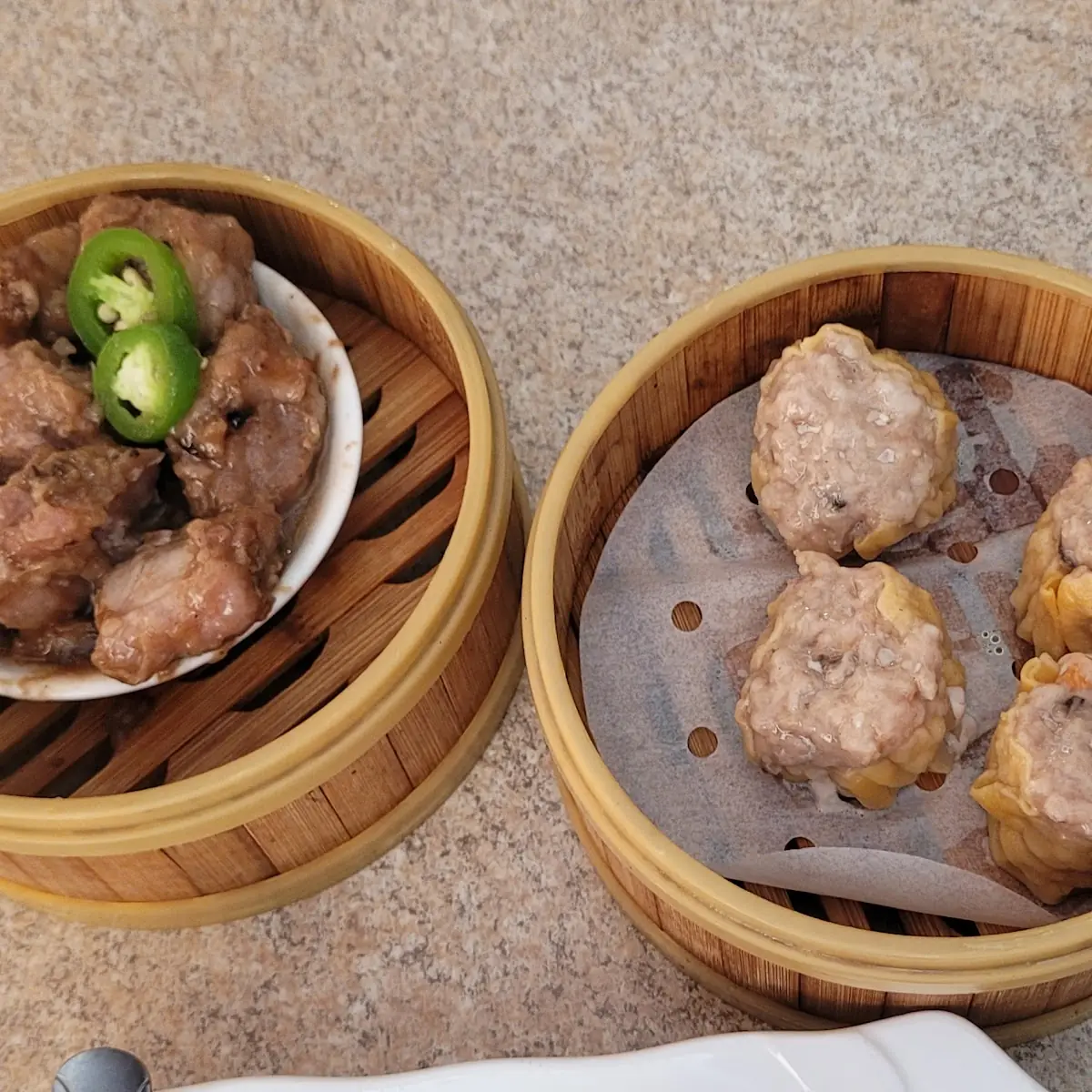 Dim Sum Spare Ribs and Pork Shumai