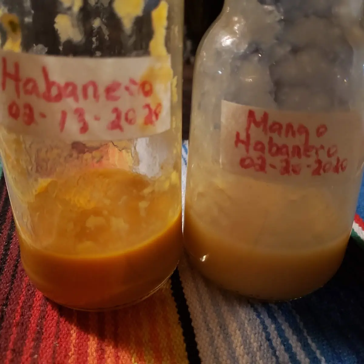 Freshly Made Habanero Sauces