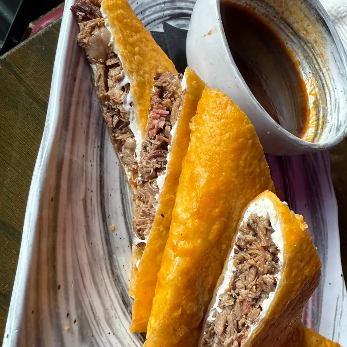 Smoked Brisket Birria Quesadilla