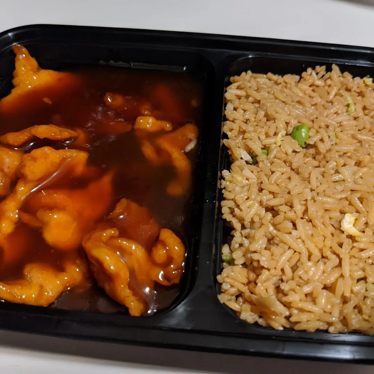 Bourbon Chicken and Fried Rice
