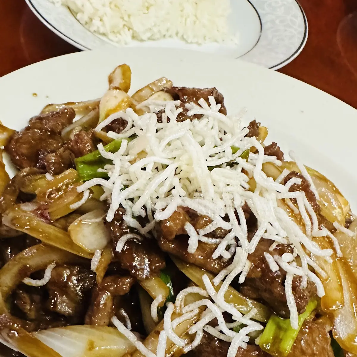Mongolian Beef with White Rice