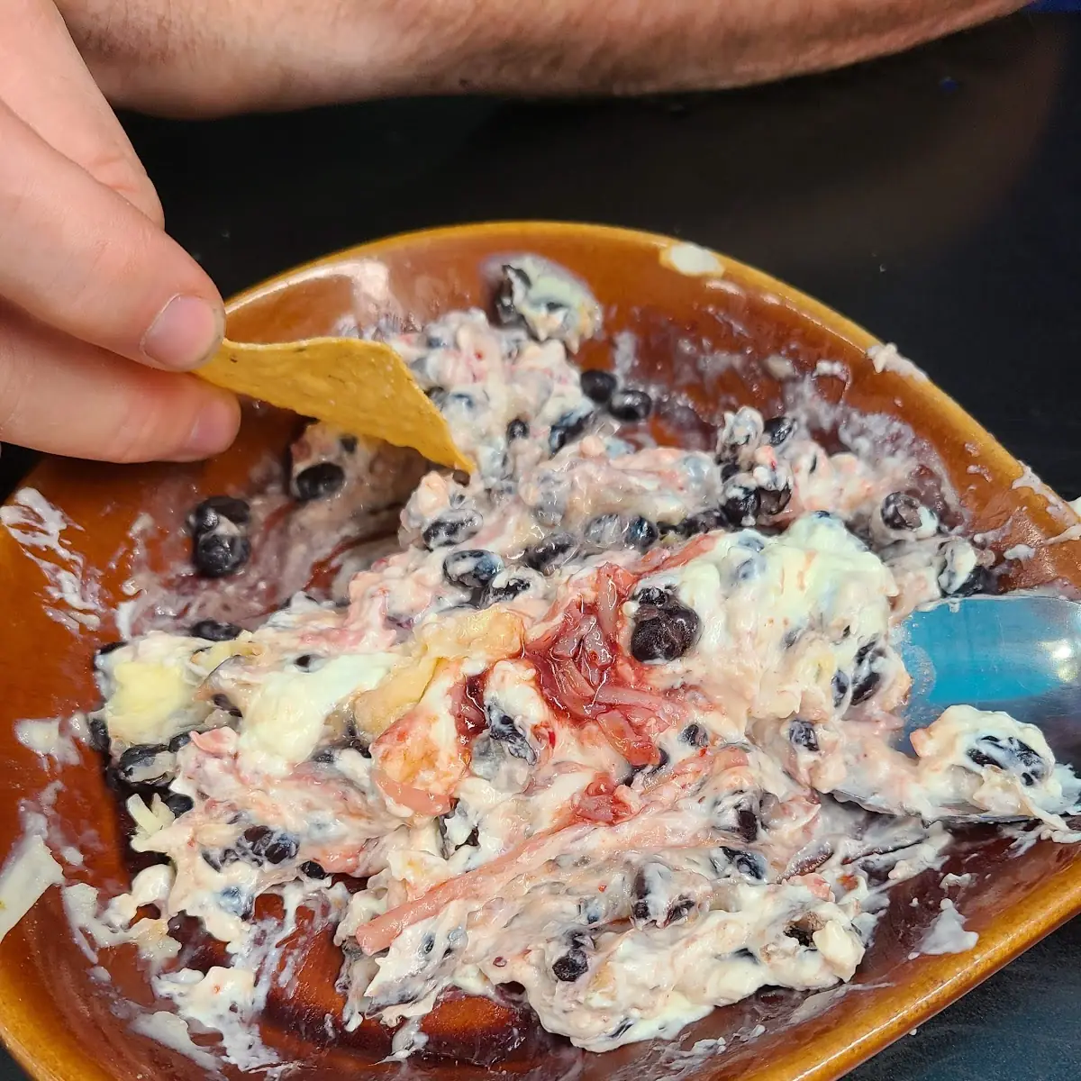 Chipotle Raspberry and Black Bean Dip