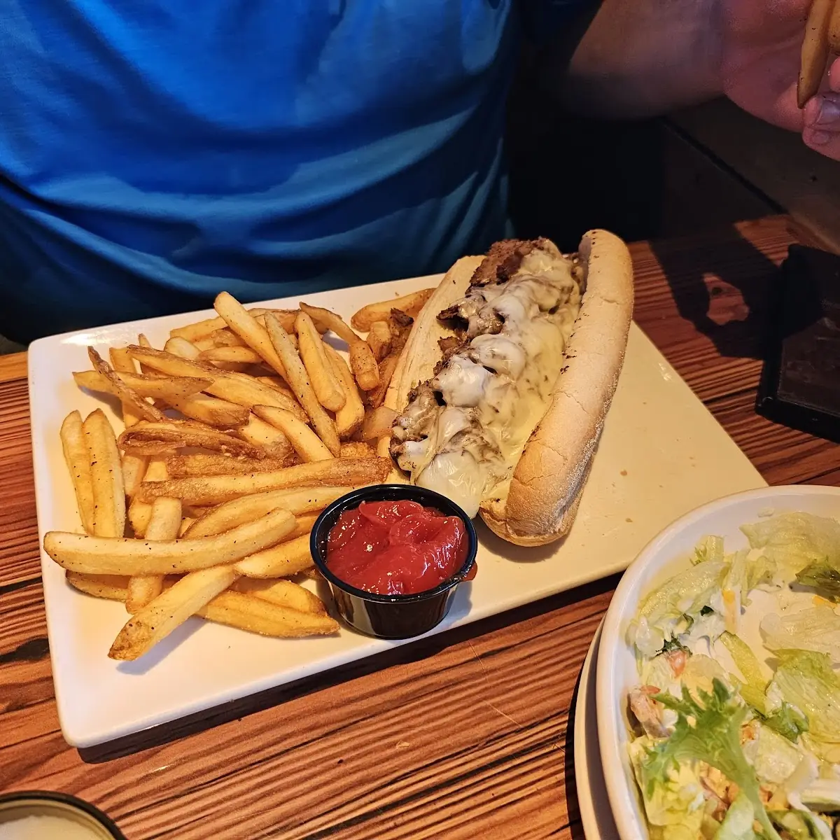 Philly Cheese Steak with Fries