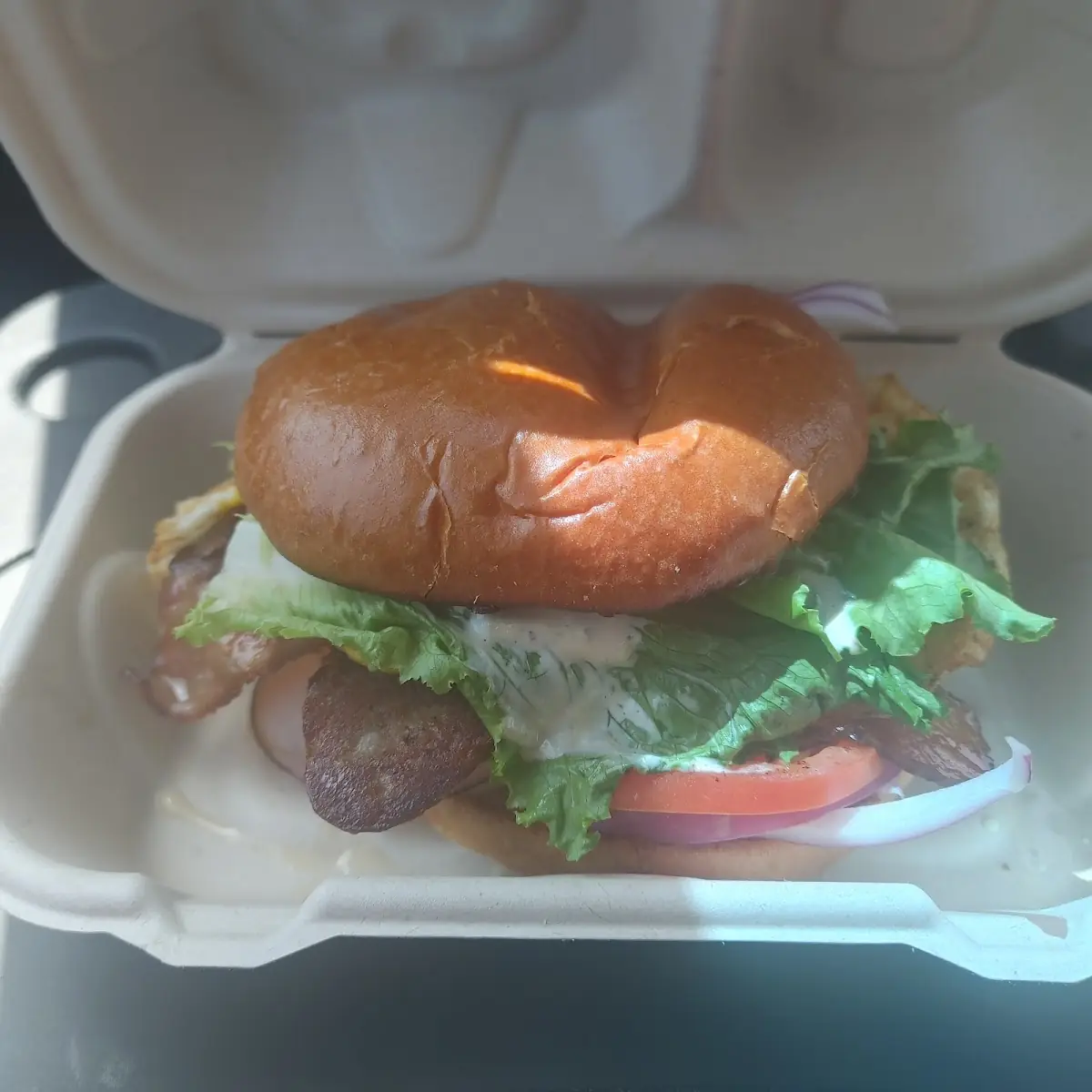 Chicken Burger Con Tutti with Bacon