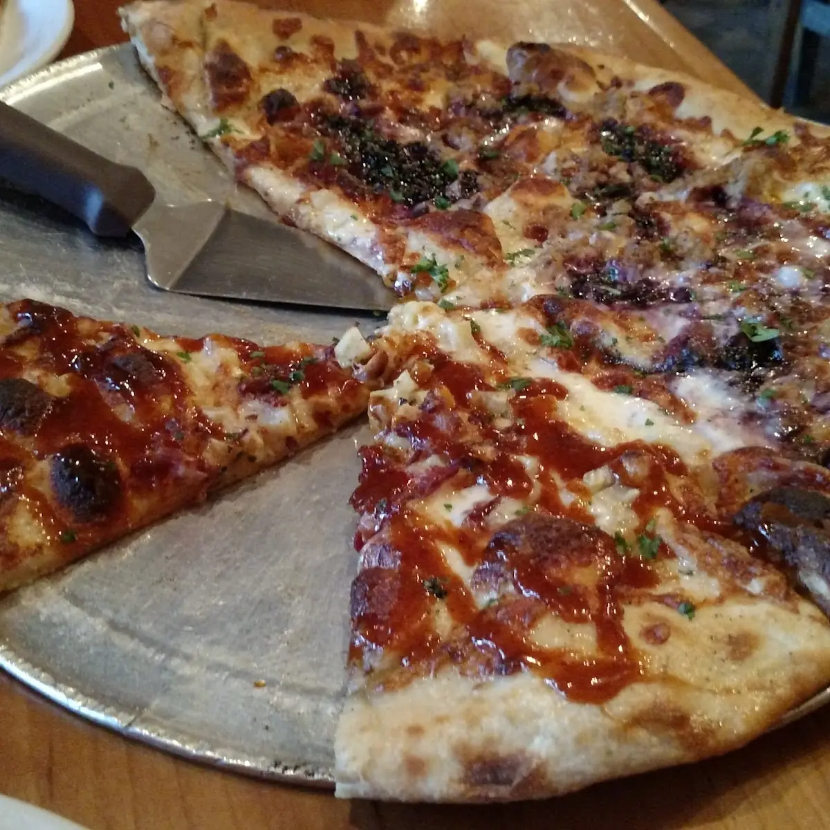 Sweet Potato Bacon Hazelnut with Maple Chipolte Drizzle