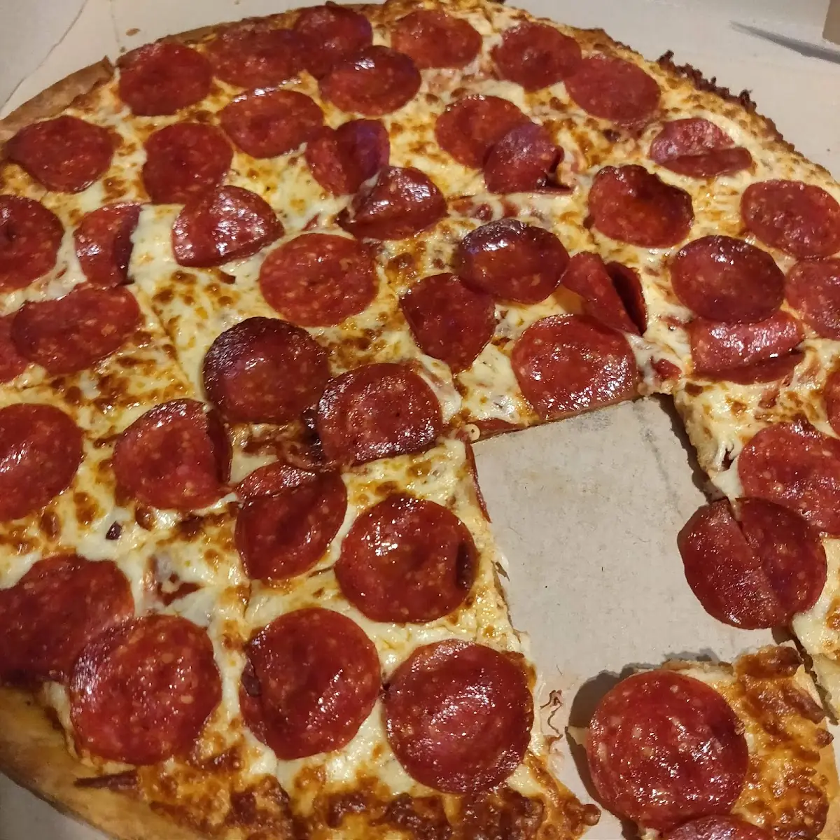 Thin Crust Pizza Pepperoni