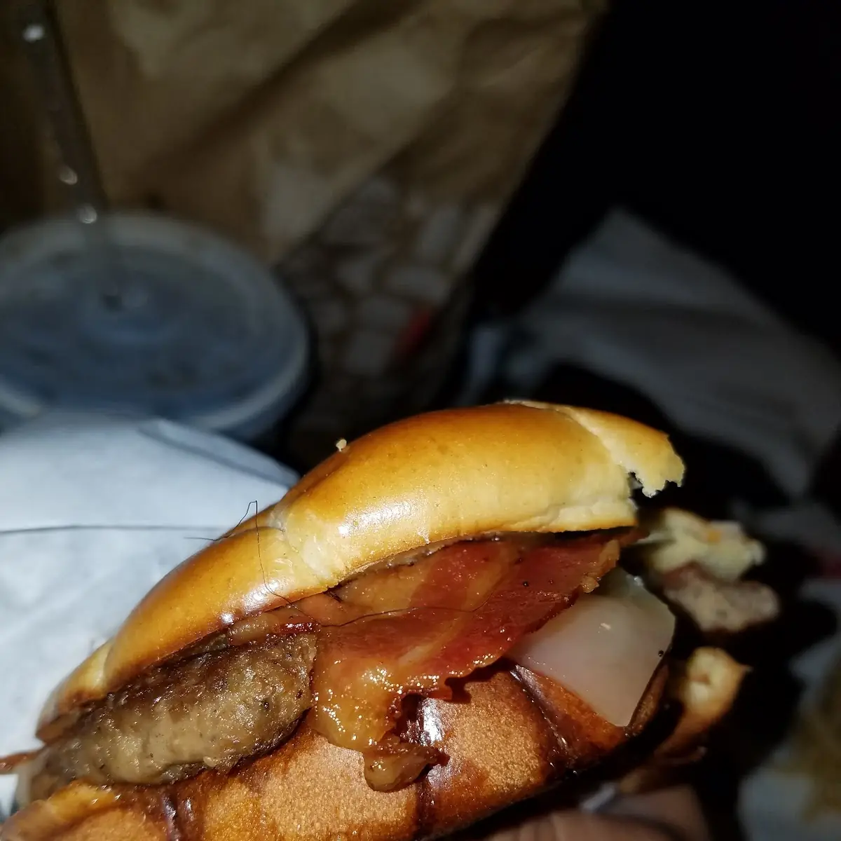 Hair on Burger