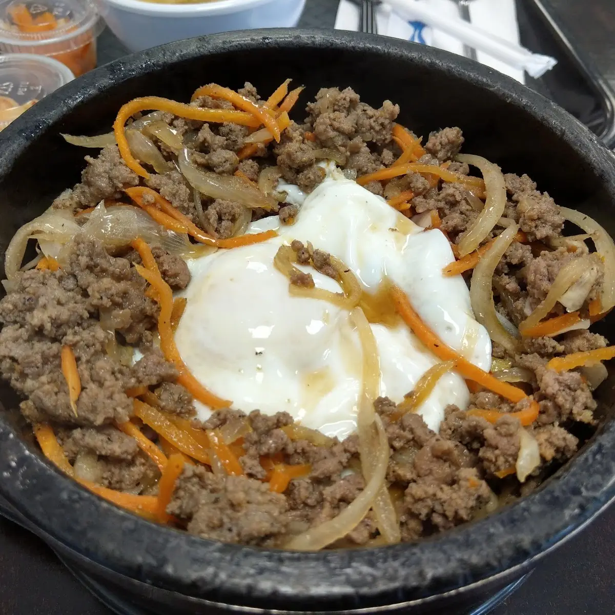 Beef Bibimbap with Fried Egg