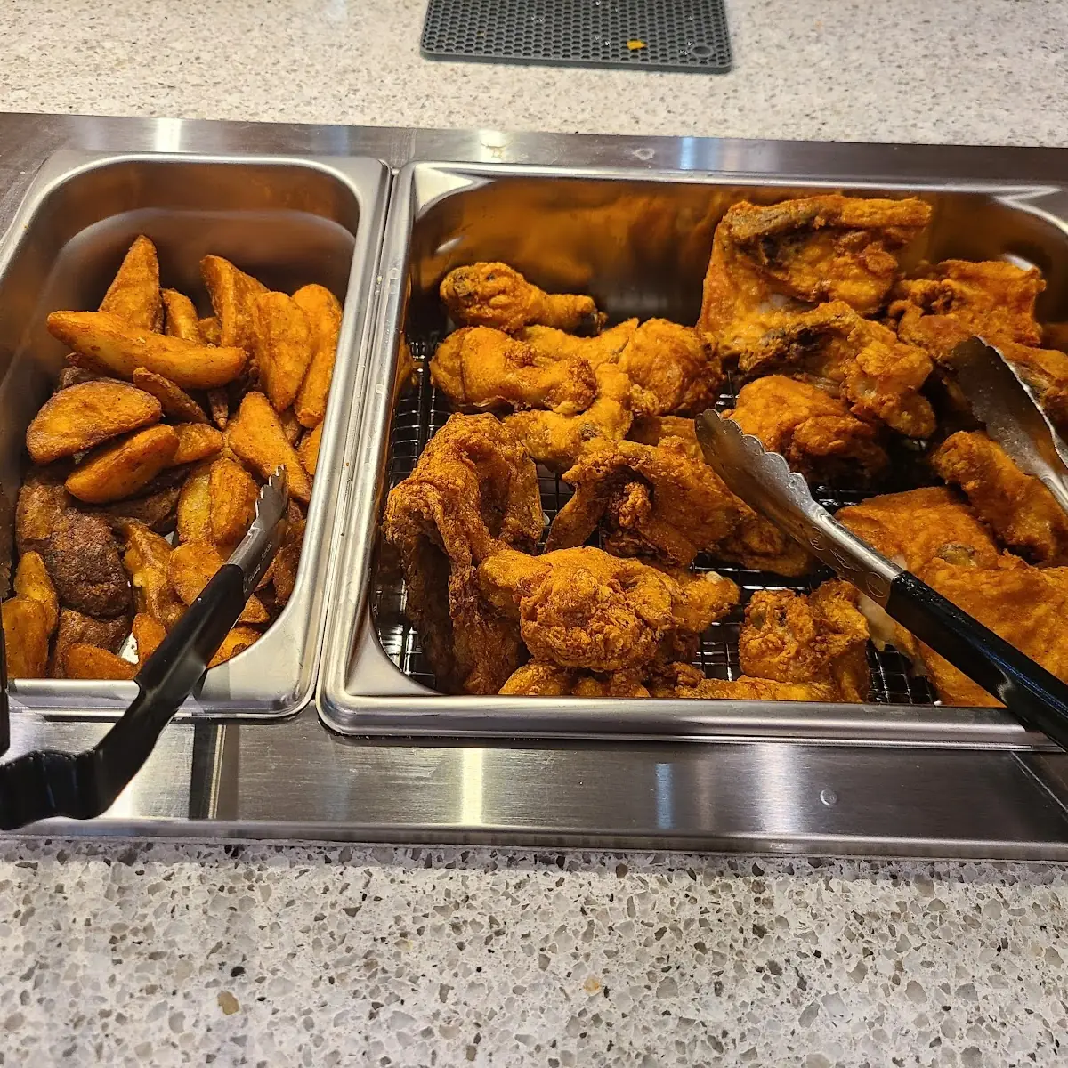 Potato Wedges Fried Chicken