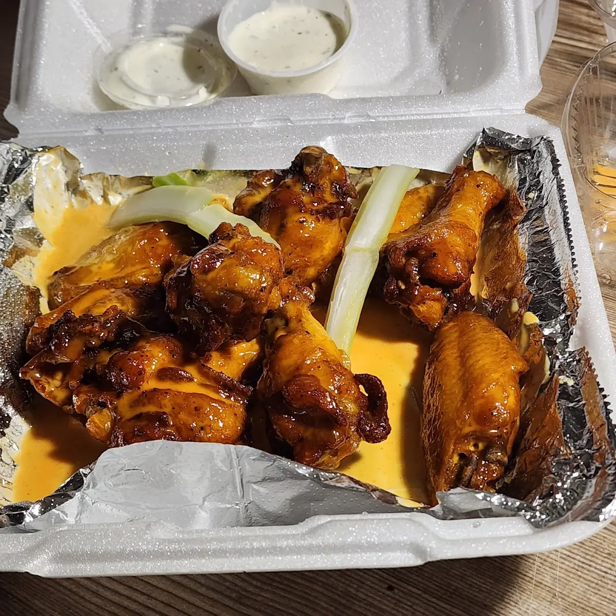 Hot Honey Mustard Wings