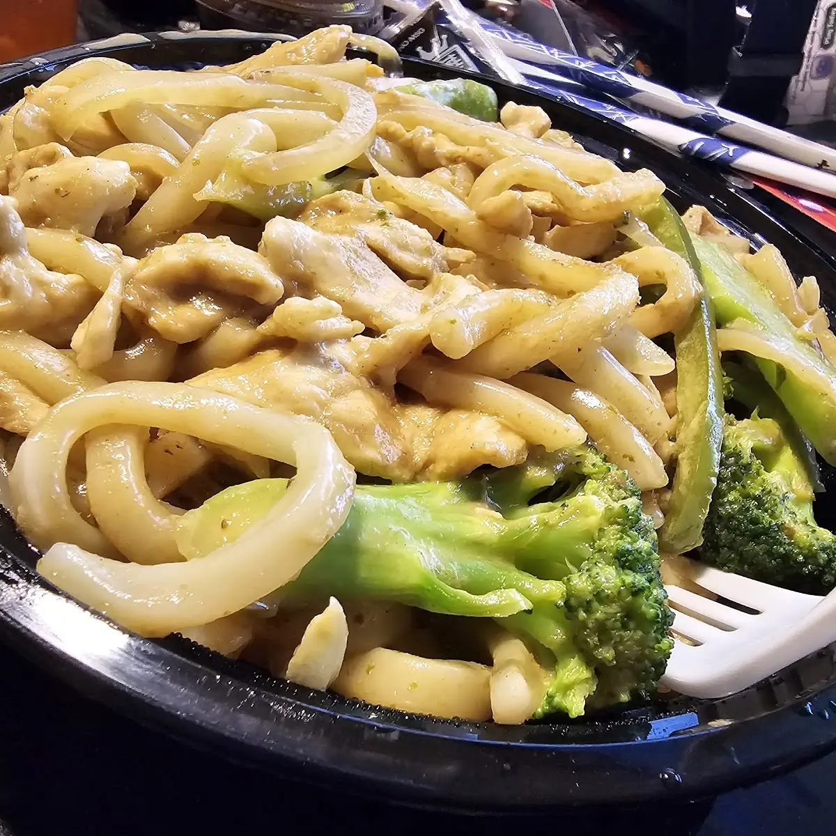 Udon Green Curry Chicken
