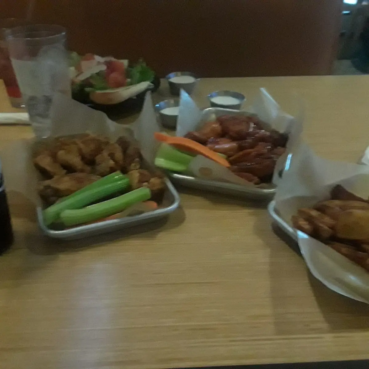 Garlic Parmesan Wings with Celery Sticks