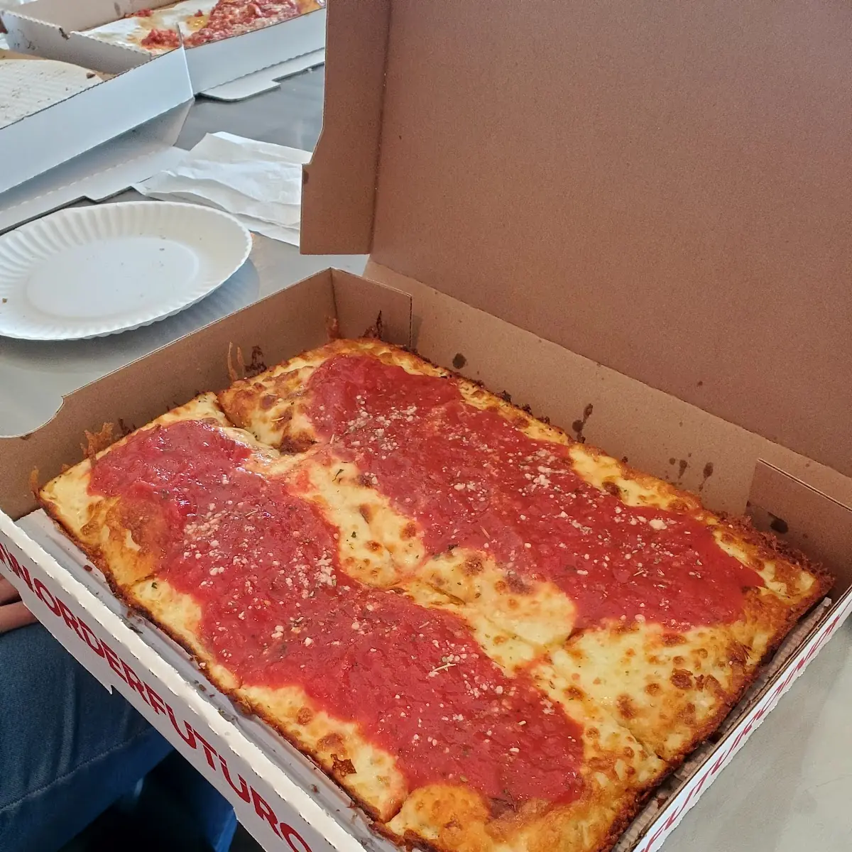 Detroit Style Cheese Pizza