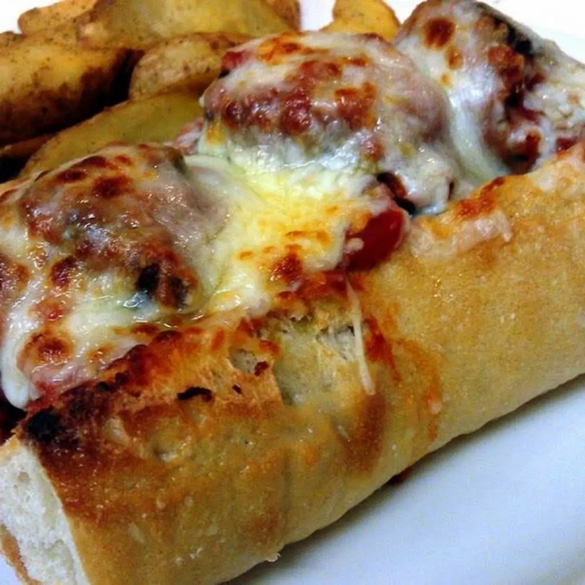 Garlic Bread Meatball Sub