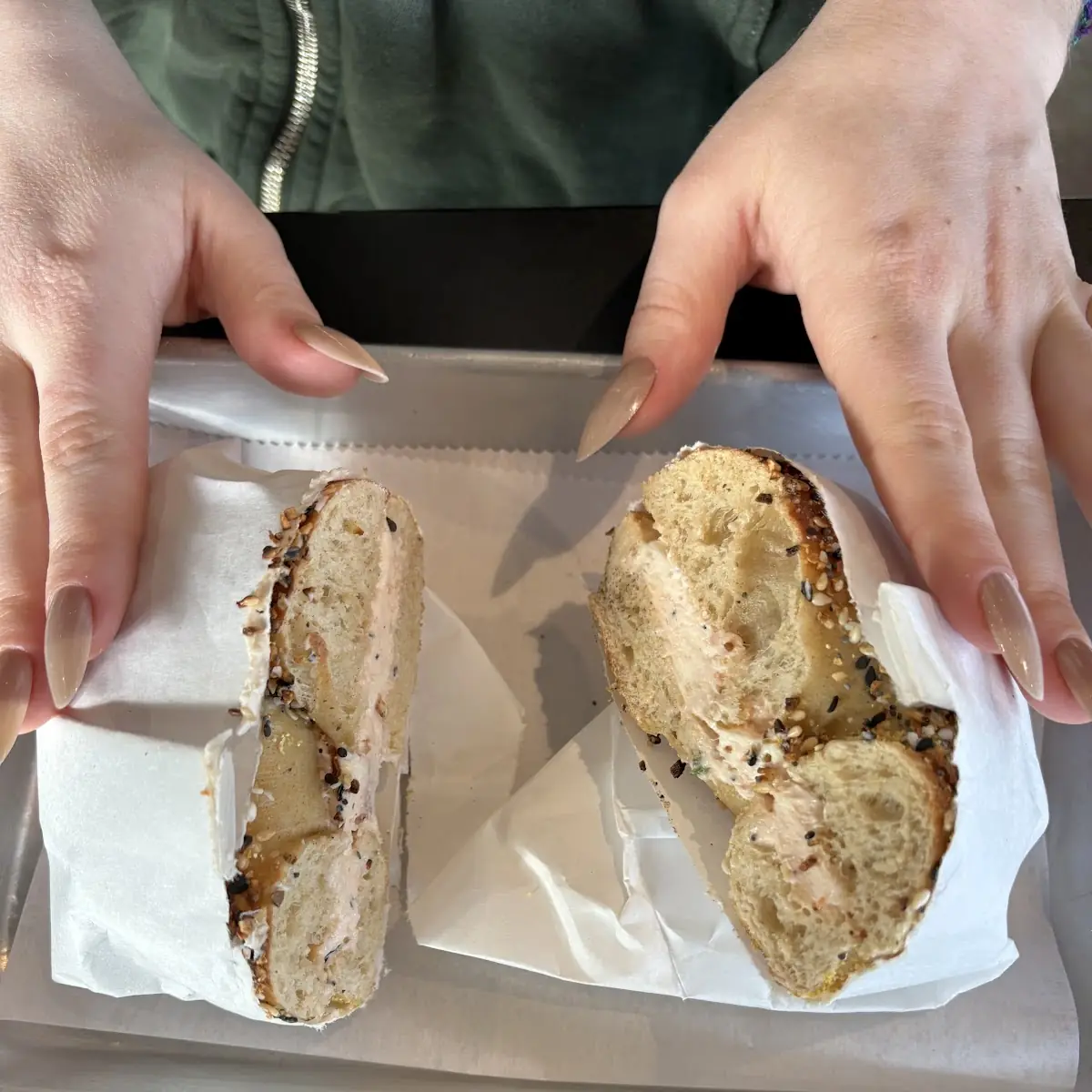 Everything Bagel with Lox Cream Cheese