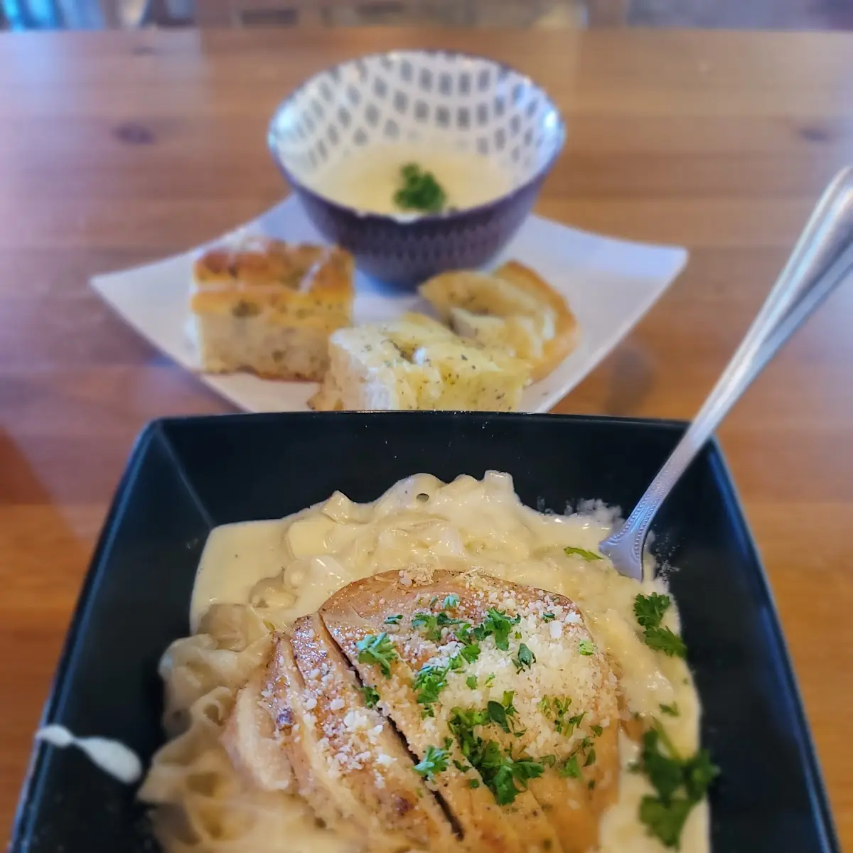 Fettuccine Alfredo with Chicken