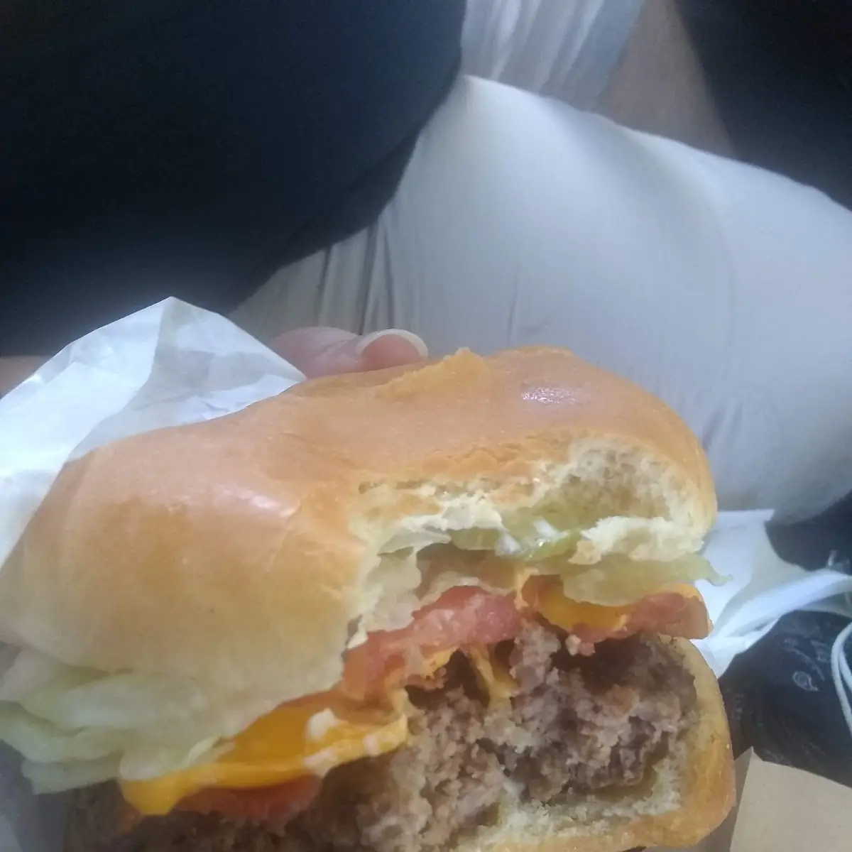 Bacon Cheese Burger with Fries