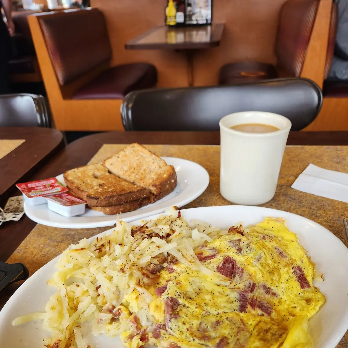 Uptown's Homemade Corned Beef Hash with Onions